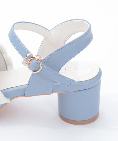 Fringe Color Scheme Ribbon Sandals