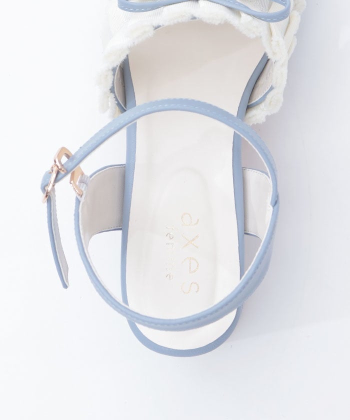 Fringe Color Scheme Ribbon Sandals