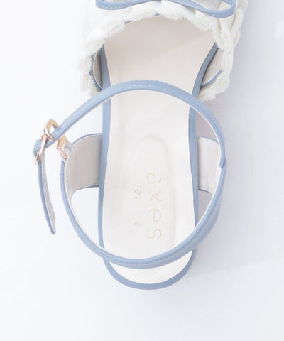 Fringe Color Scheme Ribbon Sandals