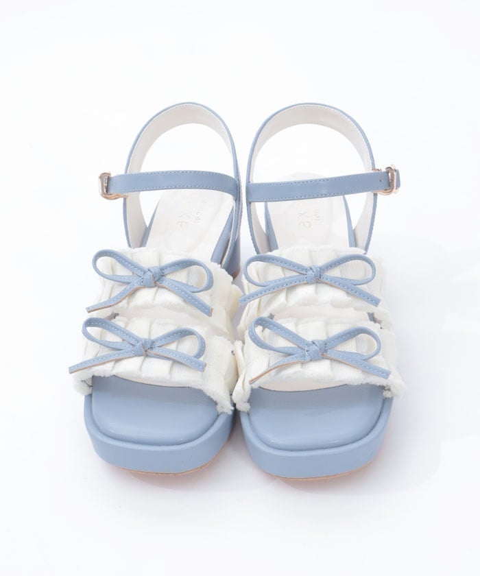 Fringe Color Scheme Ribbon Sandals