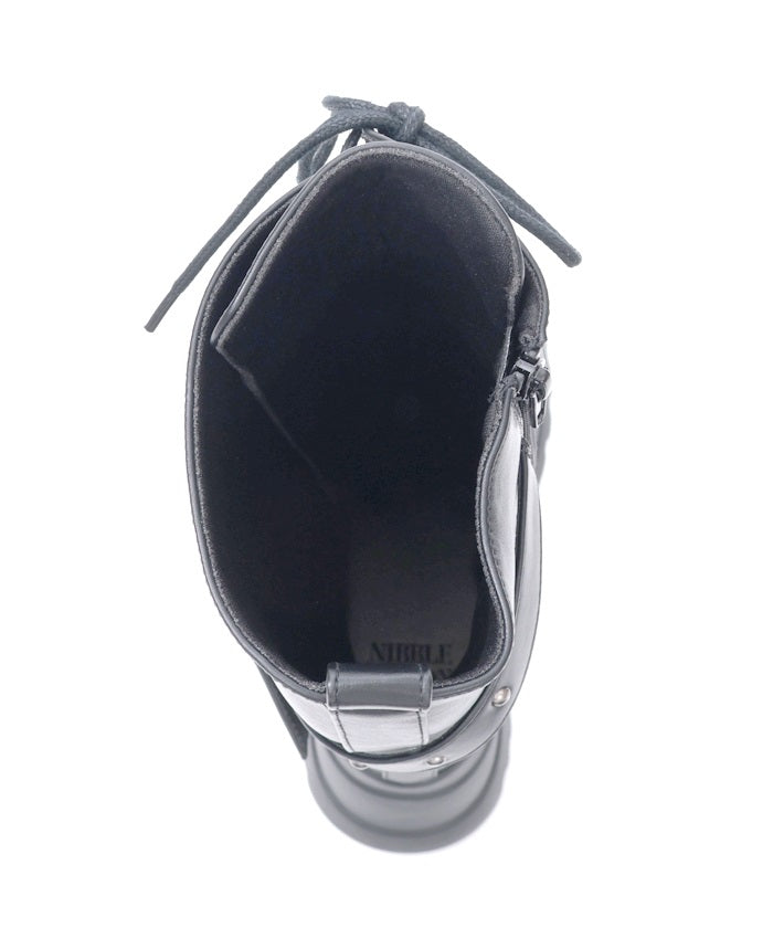 Snap Buckle Belt Long Boots