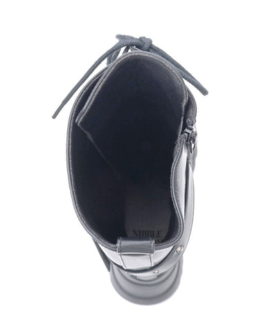 Snap Buckle Belt Long Boots