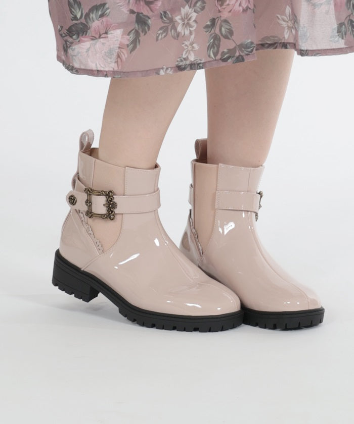 Side Gore Belt Rain Boots