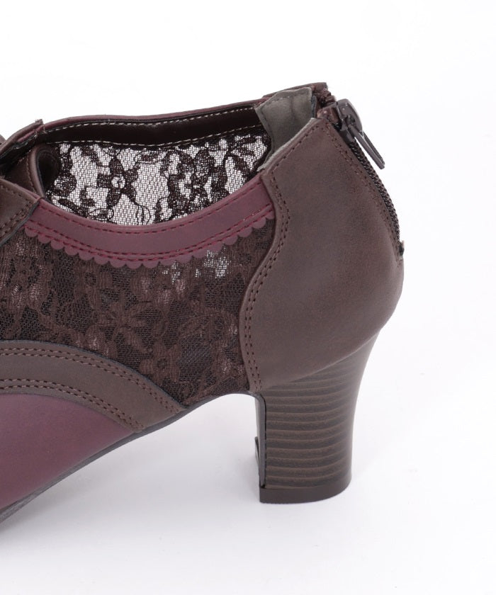 Color Scheme Lace-Up Bootie