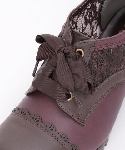 Color Scheme Lace-Up Bootie