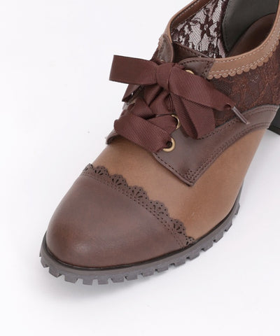 Color Scheme Lace-Up Bootie