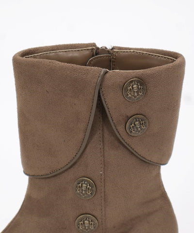 Row Buttons Flap Boots