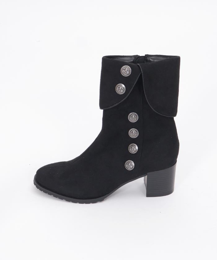 Row Buttons Flap Boots