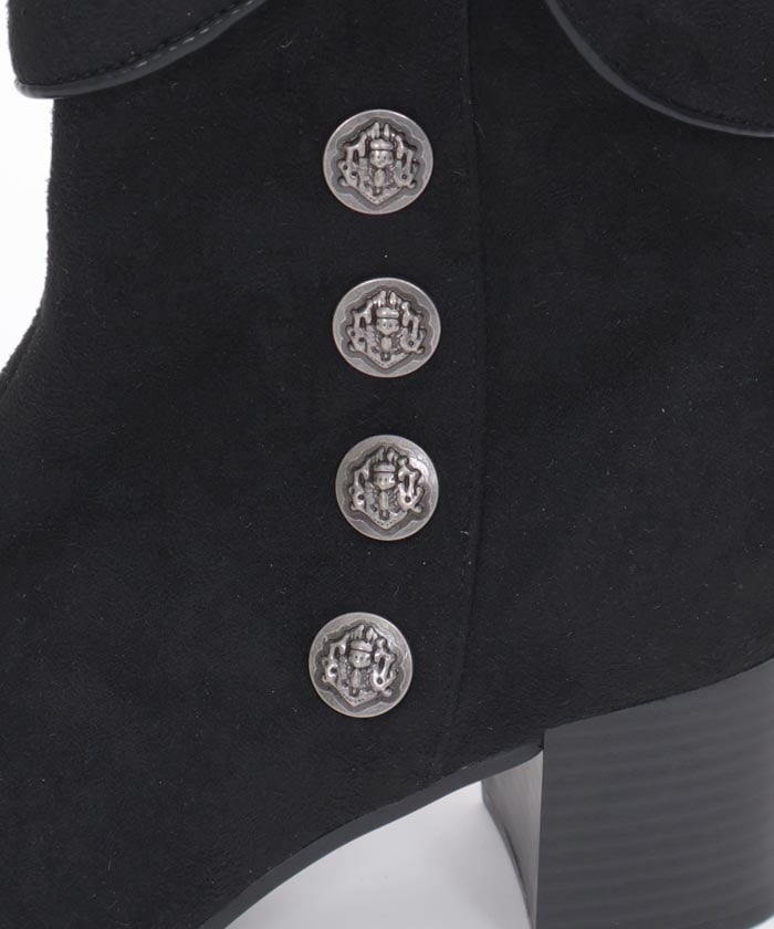 Row Buttons Flap Boots