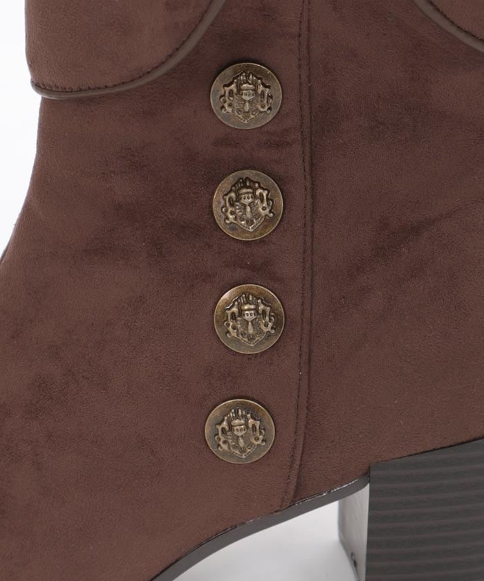 Row Buttons Flap Boots