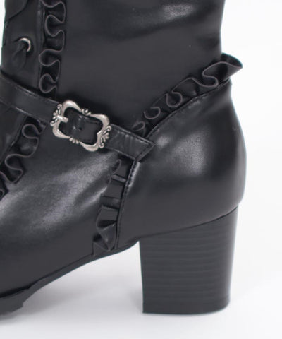 Lace-Up Long Boots