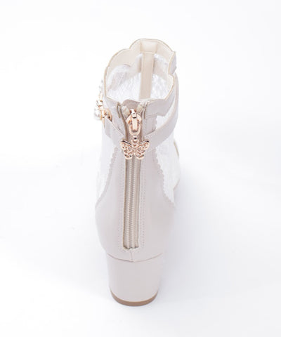Open Toe Lace Boots