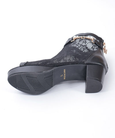 Open Toe Lace Boots