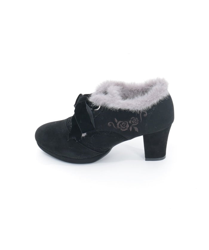 Embroidery Color Scheme Fur Bootie