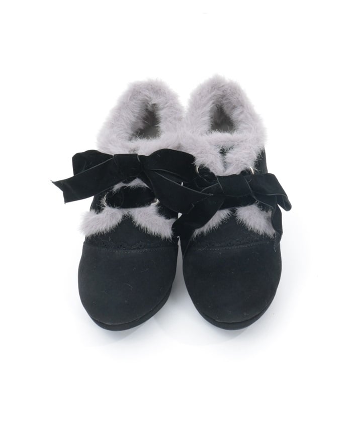 Embroidery Color Scheme Fur Bootie