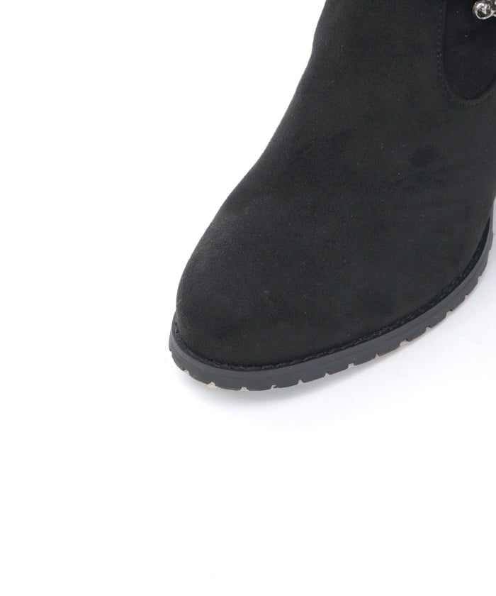 Suede Long Boots with Fur