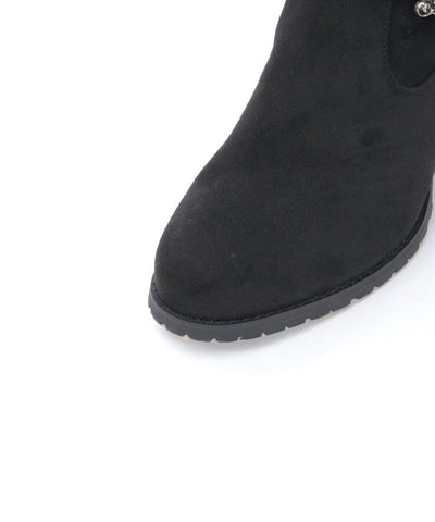 Suede Long Boots with Fur