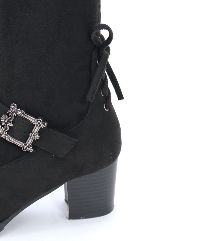 Suede Long Boots with Fur