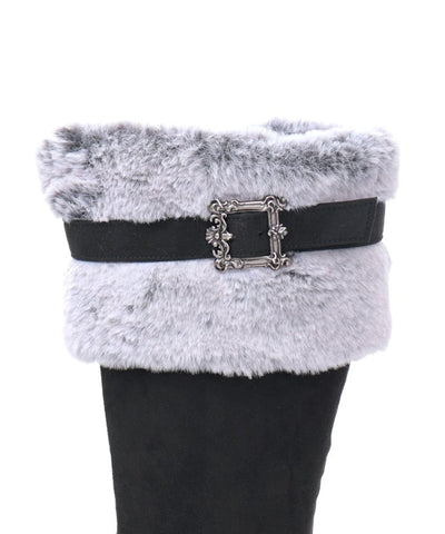 Suede Long Boots with Fur