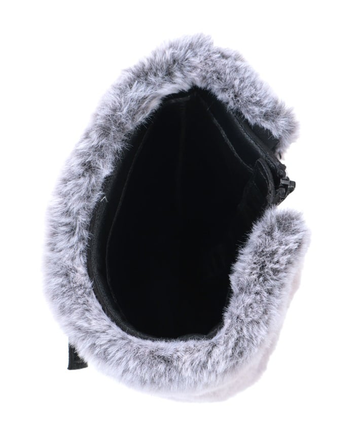 Suede Long Boots with Fur