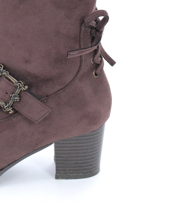 Suede Long Boots with Fur