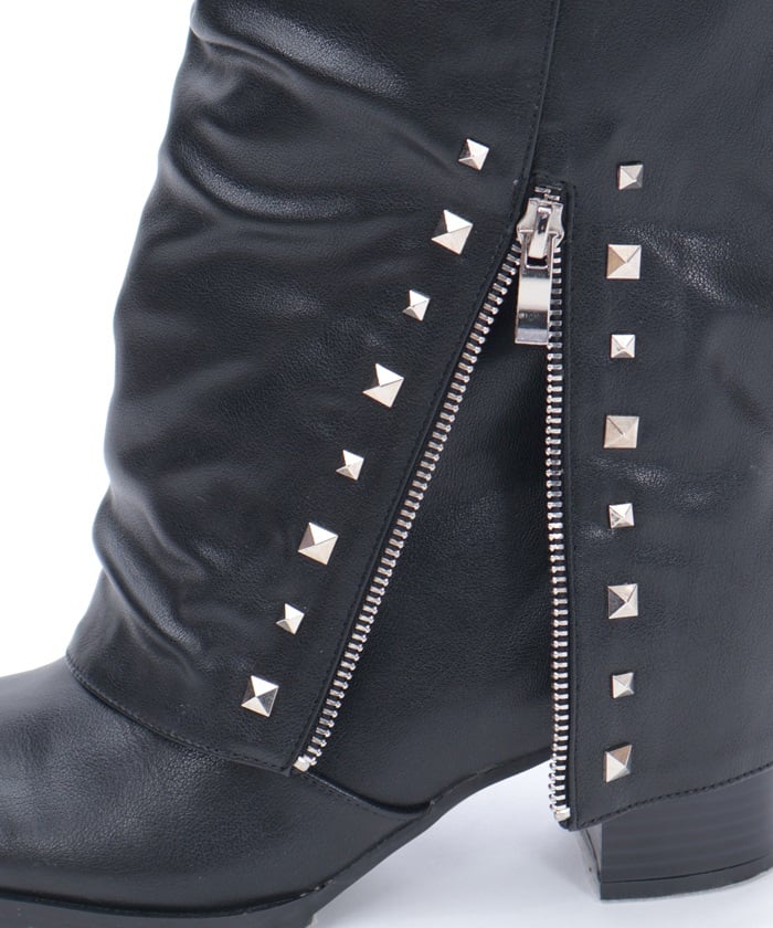 Cover Long Boots with Studs