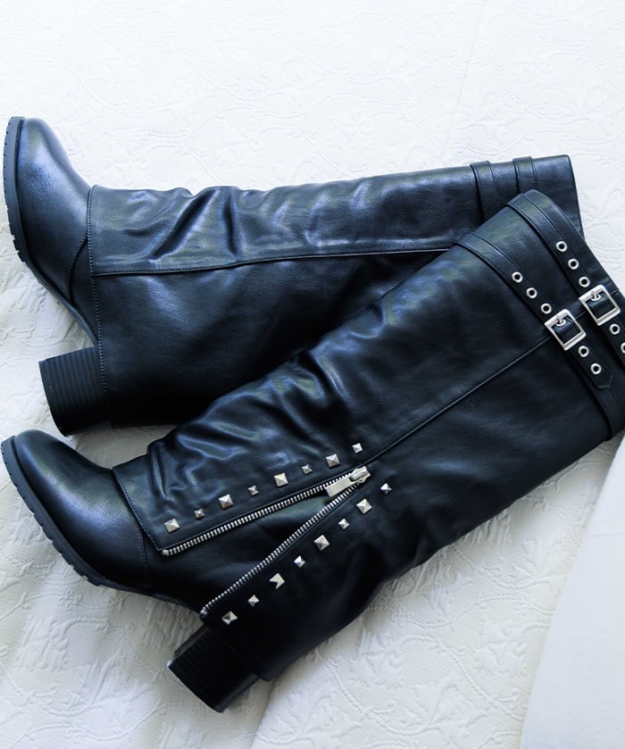 Cover Long Boots with Studs