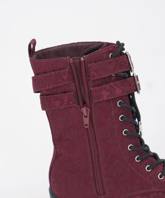 Chinese Button Lug Sole Boots