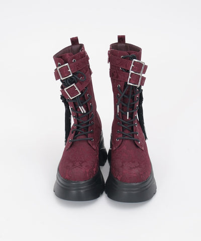 Chinese Button Lug Sole Boots