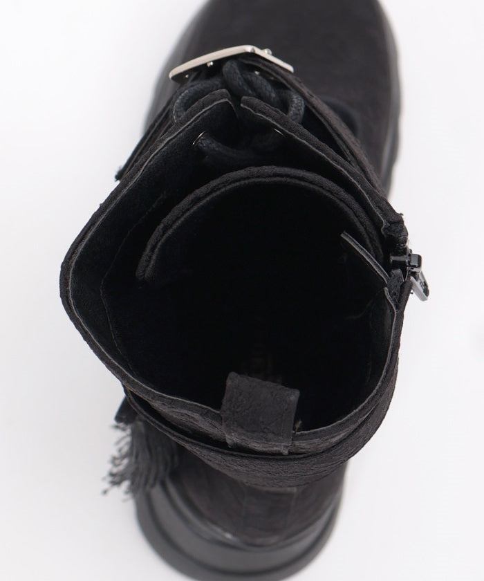 Chinese Button Lug Sole Boots