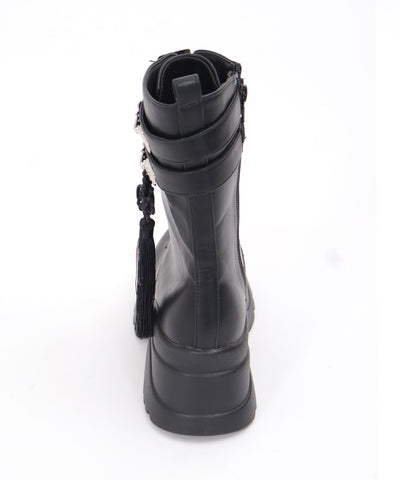 Chinese Button Lug Sole Boots