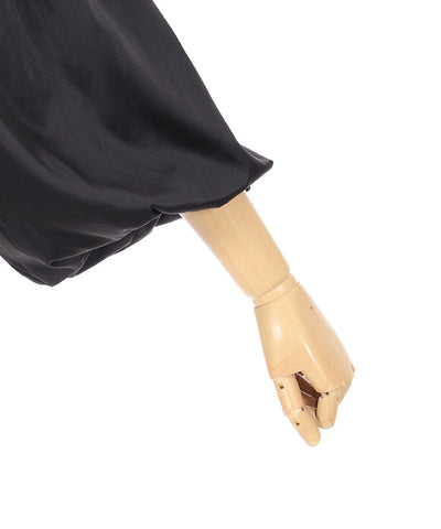 Balloon Sleeve Cut-and-Sewn Pullover with Lace