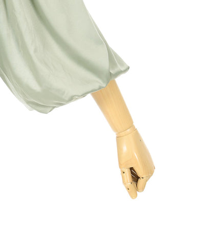 Balloon Sleeve Cut-and-Sewn Pullover with Lace