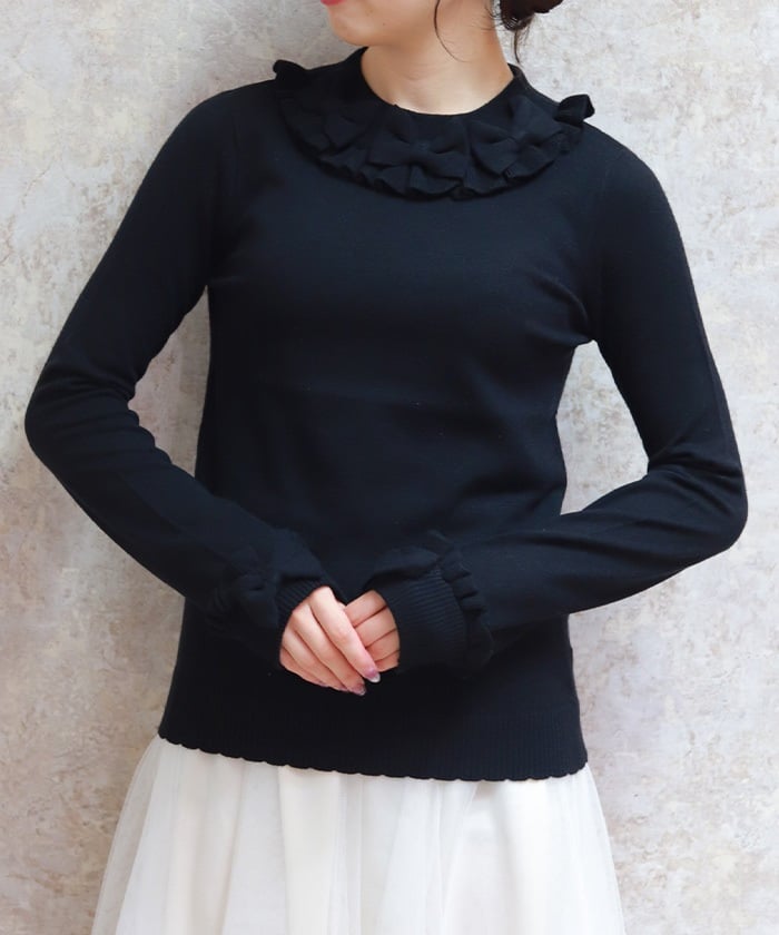 Triple Ribbon Knit Pullover