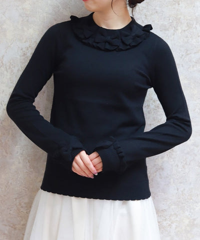 Triple Ribbon Knit Pullover