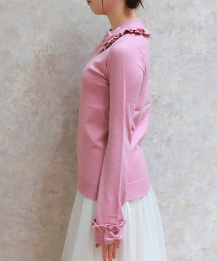 Triple Ribbon Knit Pullover