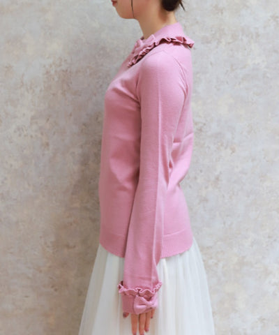 Triple Ribbon Knit Pullover