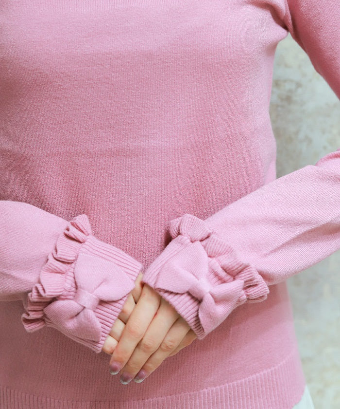 Triple Ribbon Knit Pullover
