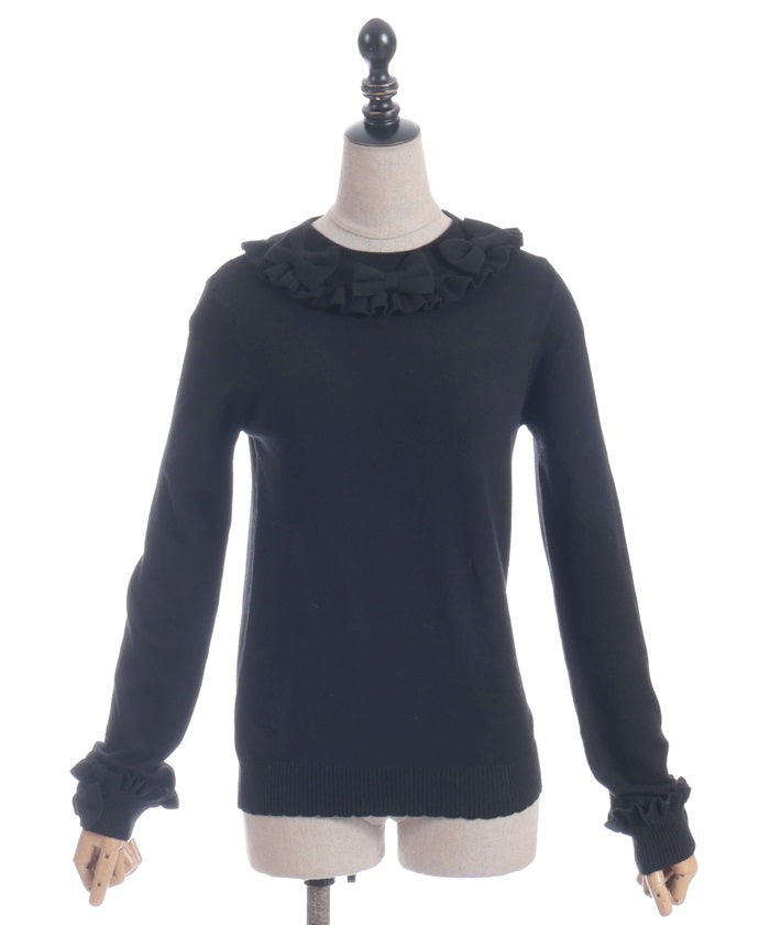 Triple Ribbon Knit Pullover