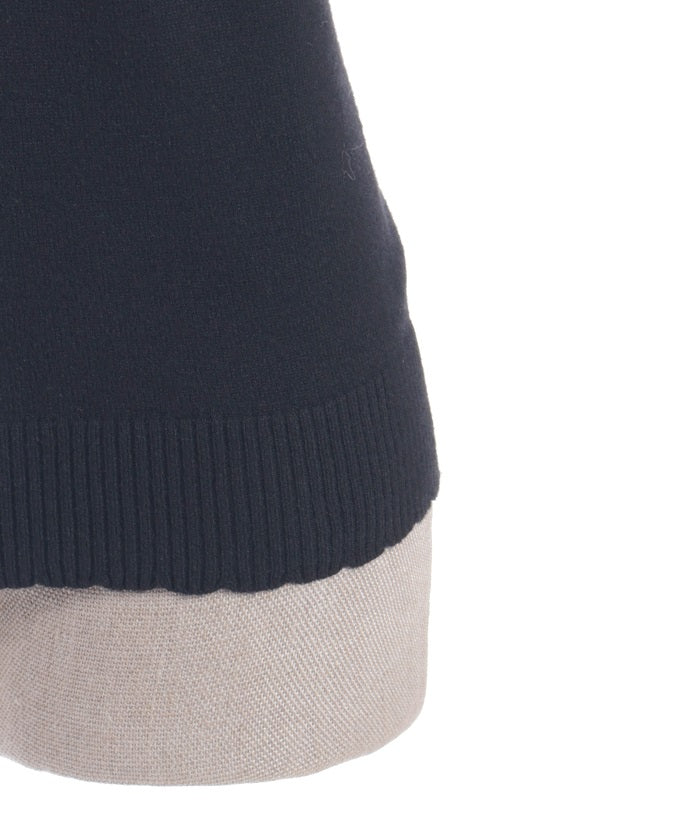 Triple Ribbon Knit Pullover