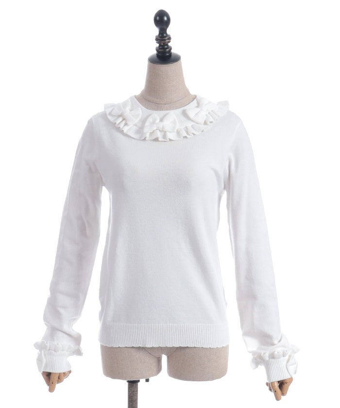 Triple Ribbon Knit Pullover