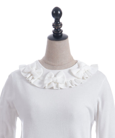 Triple Ribbon Knit Pullover