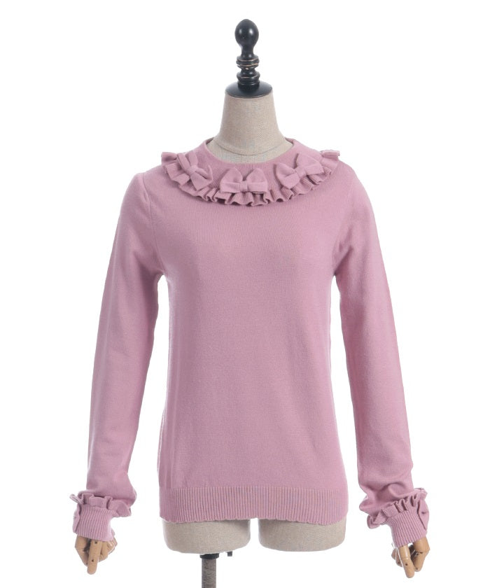 Triple Ribbon Knit Pullover