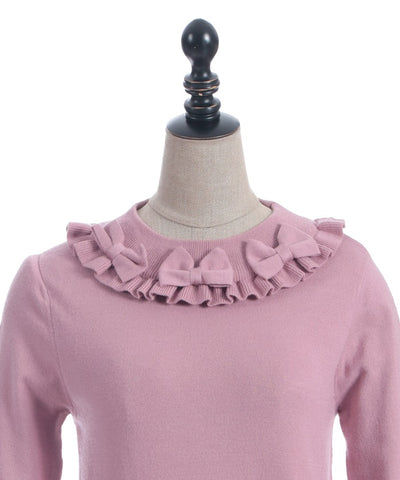 Triple Ribbon Knit Pullover