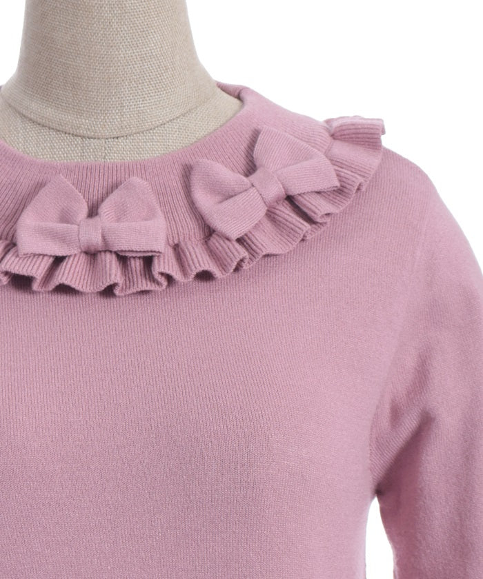 Triple Ribbon Knit Pullover