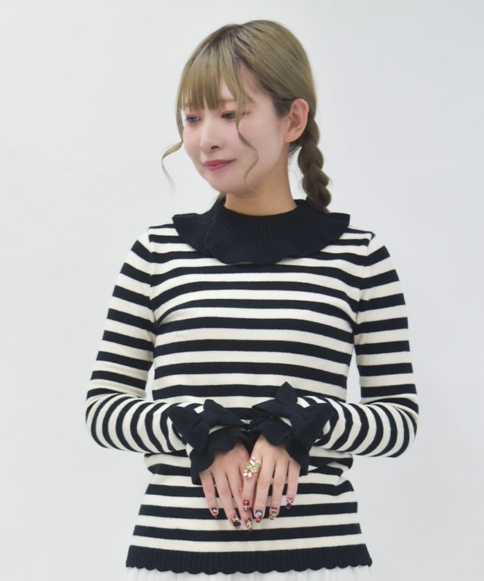 Striped Knit Pullover
