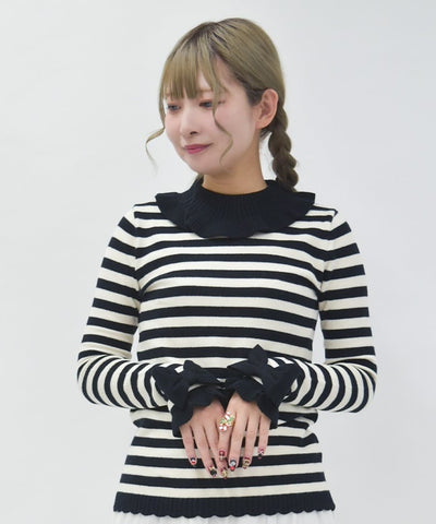 Striped Knit Pullover