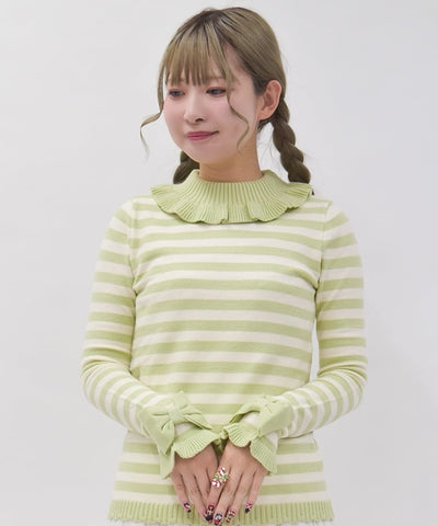 Striped Knit Pullover
