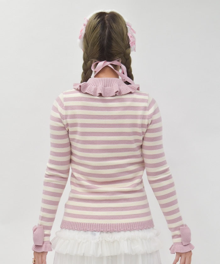 Striped Knit Pullover