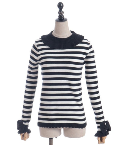 Striped Knit Pullover